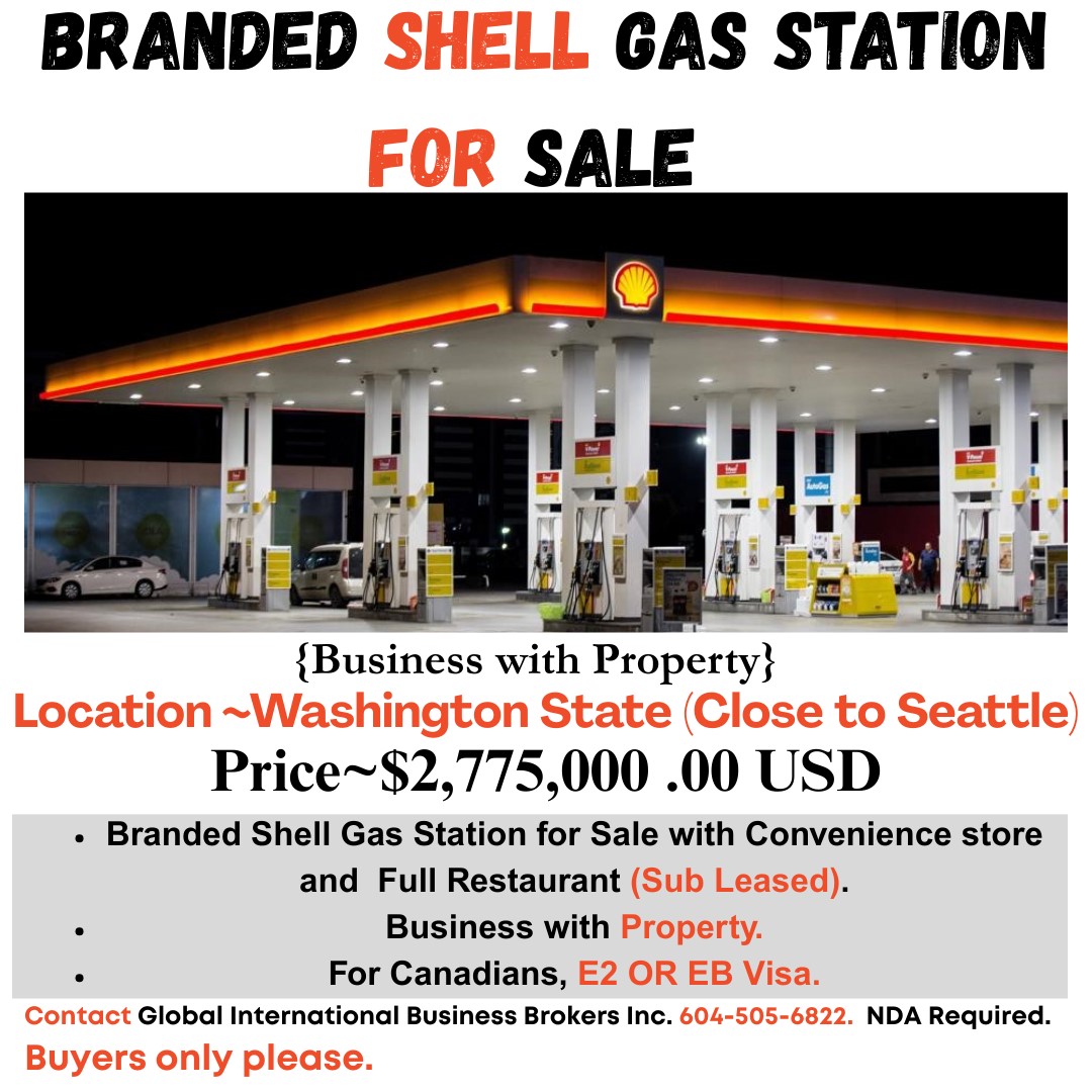 Shell Gas Station + Property For Sale